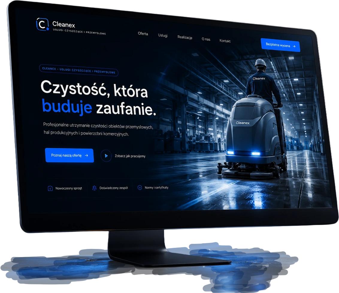 Demo Cleanex na monitorze